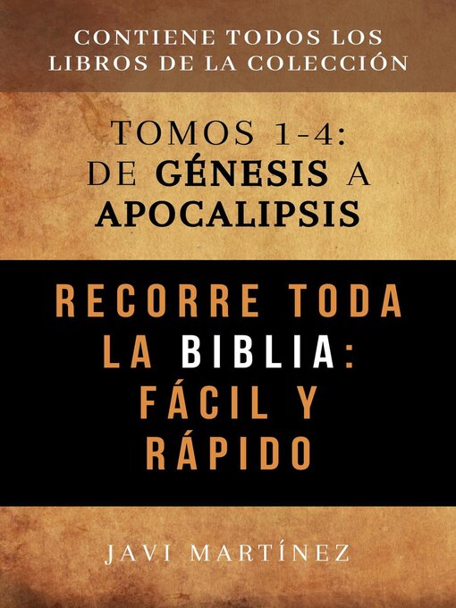 Title details for Recorre Toda La Biblia Fácil Y Rápido by Javi Martínez - Available